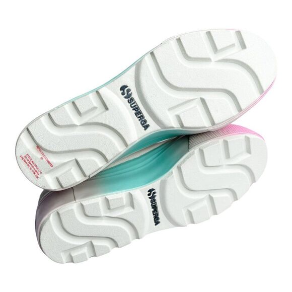 SUPERGA Printed White Platform Lace-Up High Top Sneaker  - Picture 7 of 9